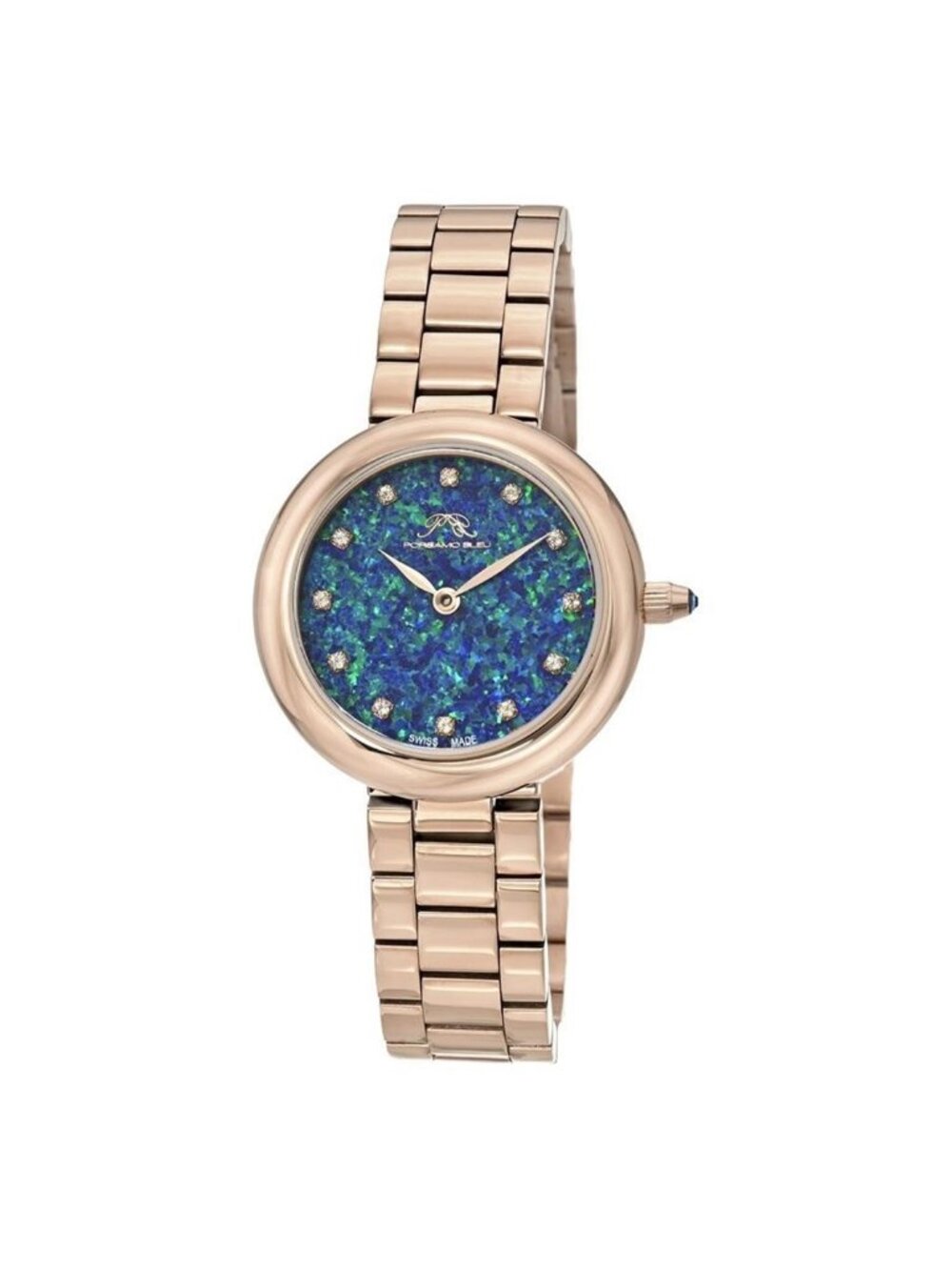 NWT Porsamo Bleu Opal Quartz Topaz Ladies Watch